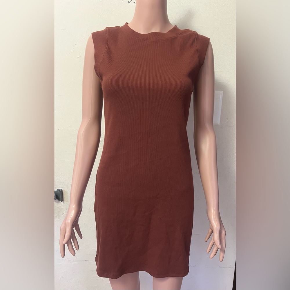 A New Day Sleeveless Rust Dress